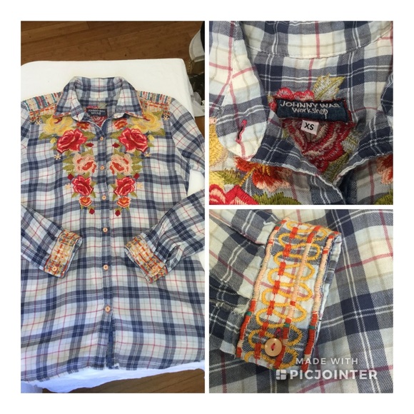JONNY Was embroidered blouse XS good condition - Picture 2 of 8